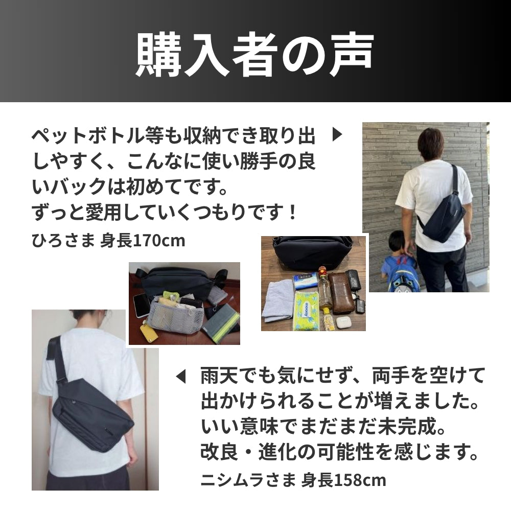 防水アクティブボディバッグ「QUICK PACK TRASPO 9」