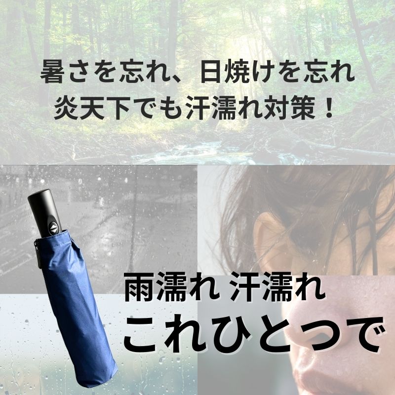 ワイドで晴雨兼用の逆折りたたみ傘【NURASAN-J 27