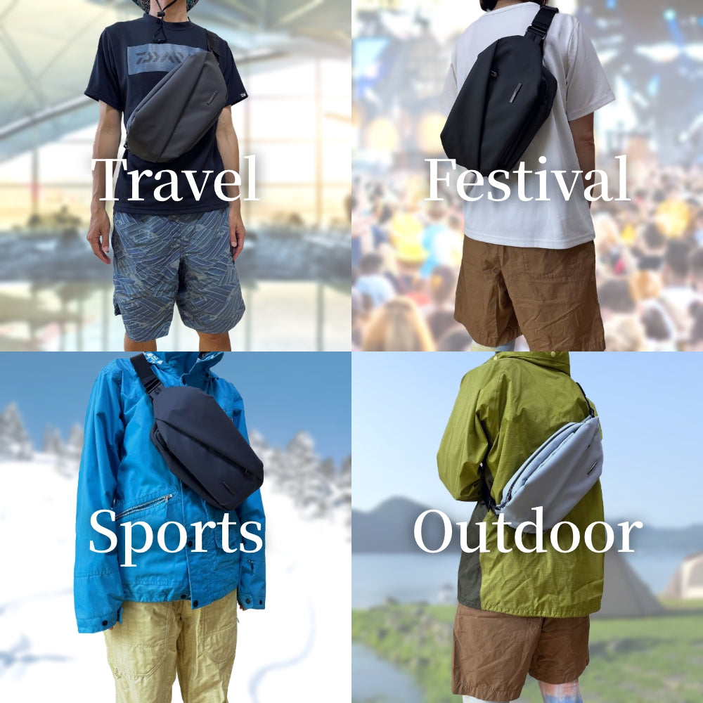 防水アクティブボディバッグ「QUICK PACK TRASPO 9」