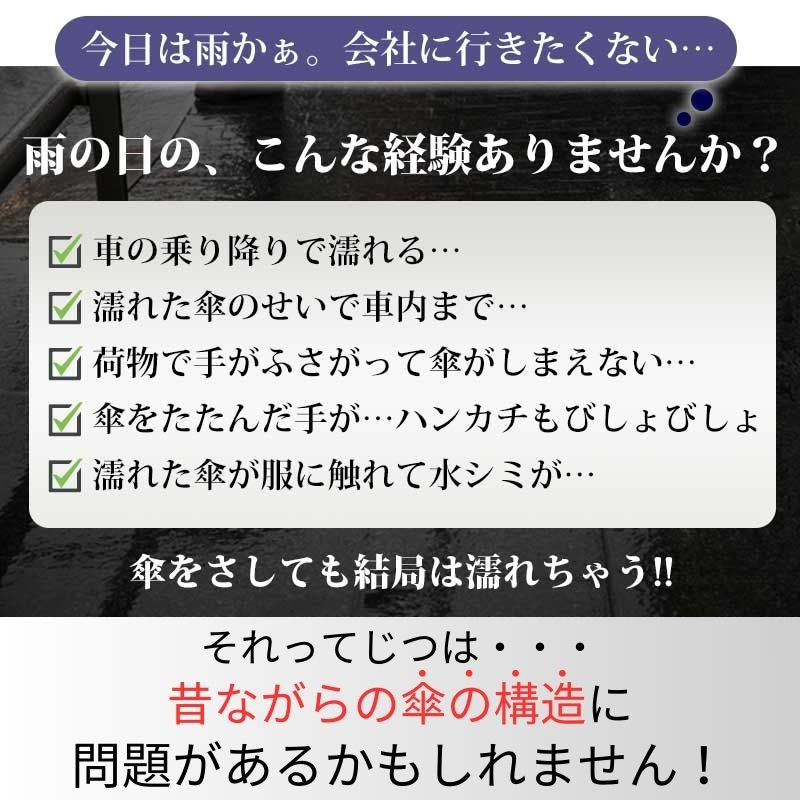 逆折りたたみ傘「NURASAN」-父の日限定特典付き【6/9(日)迄】