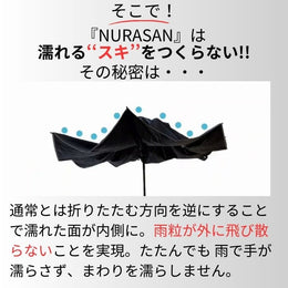 【50%OFF】ワイドな逆折りたたみ傘「NURASAN - L」(翌営業日発送) - NIGオンラインストア