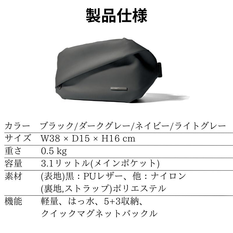 快適ボディバッグ「QUICK PACK」 – NIGオンラインストア