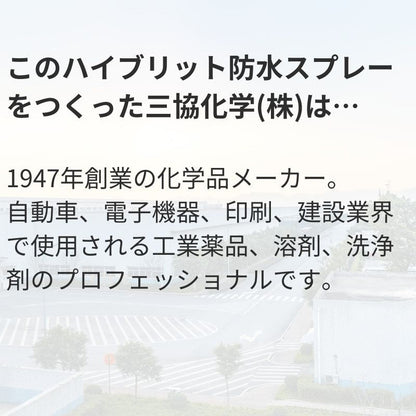 70年続く化学品メーカーの プロが考えた本気の防水スプレー - NIGオンラインストア
