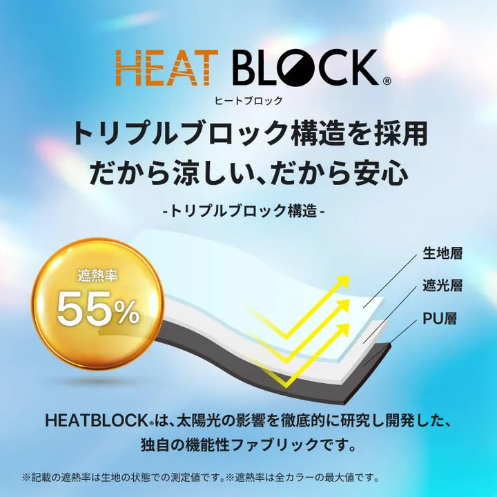 【100％遮光】 自動開閉の折りたたみ晴雨兼用傘 HEATBLOCK VERYKAL（ヒートブロックベリカル）
