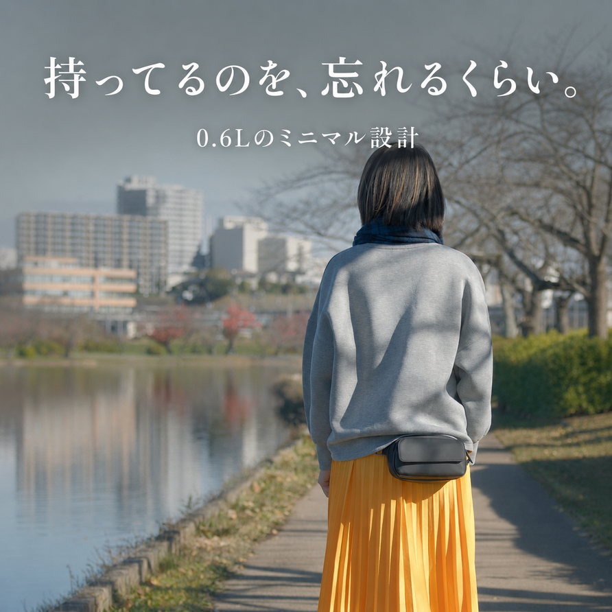 まるでポケットのようなバッグ「QUICK PACK pockepa」
