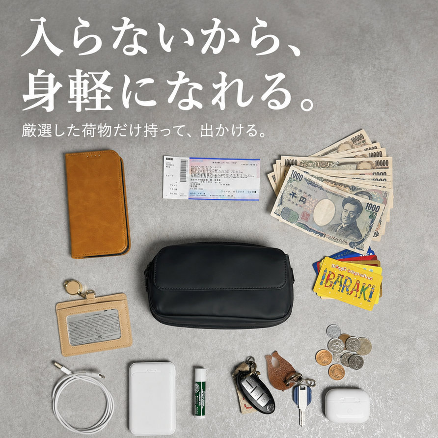 まるでポケットのようなバッグ「QUICK PACK pockepa」