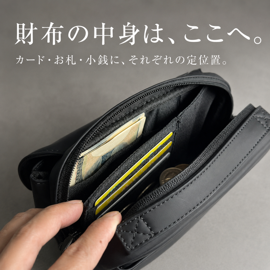 まるでポケットのようなバッグ「QUICK PACK pockepa」