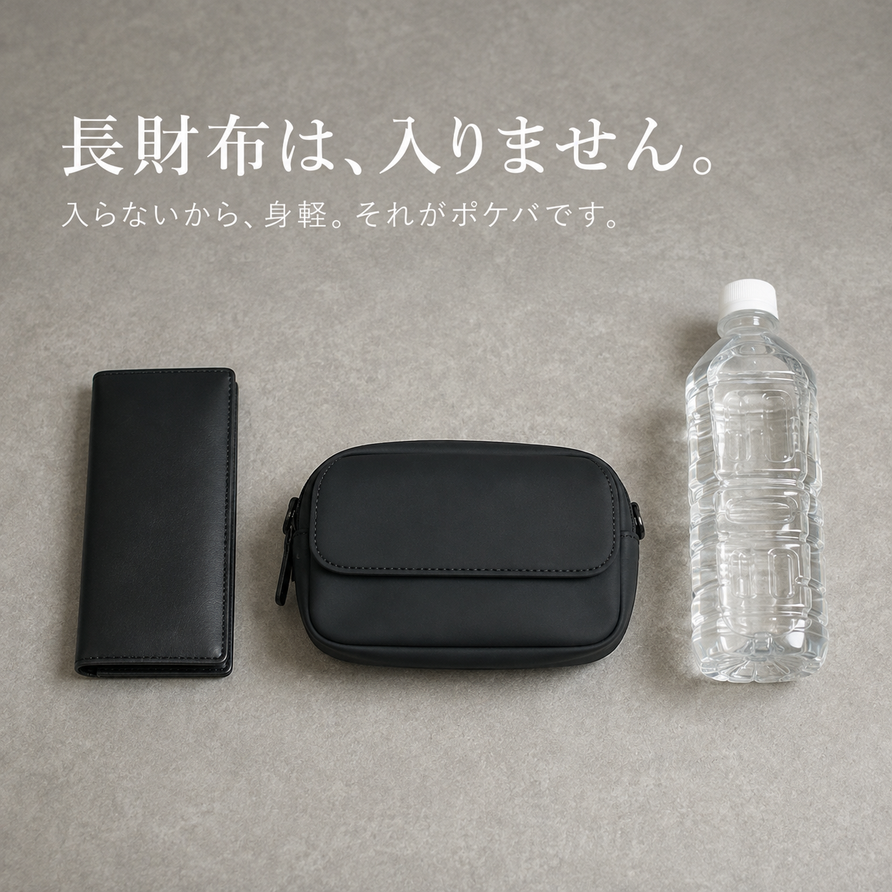 まるでポケットのようなバッグ「QUICK PACK pockepa」