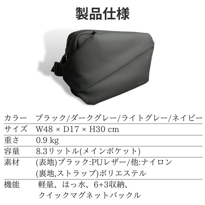 ミニマルに働く人のためのワーカーズボディバッグ【QUICK PACK 13】特別価格. - NIGオンラインストア