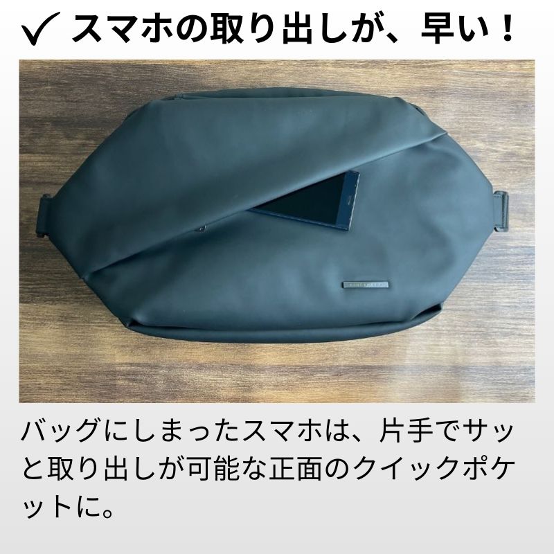 ミニマルに働く人のためのワーカーズボディバッグ【QUICK PACK 13】特別価格. - NIGオンラインストア