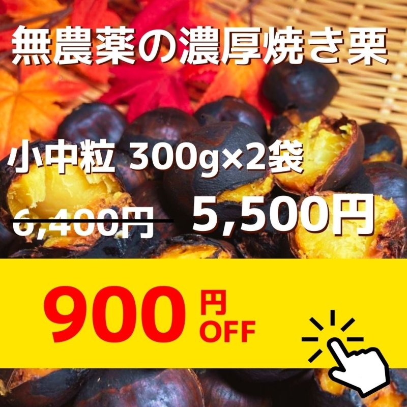 ○○日寝かせて高圧で蒸し焼きにした、こだわり濃厚焼き栗(小中粒) - NIGオンラインストア